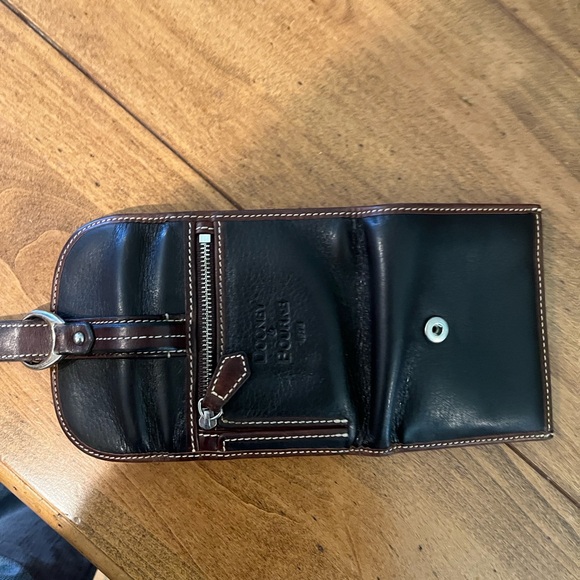 Dooney & Bourke Black and Brown Leather Wallet - Picture 2 of 4